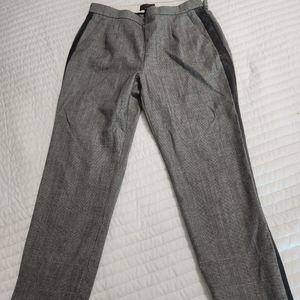 Black & grey houndstouth pants w/ leather side panelsSize:9